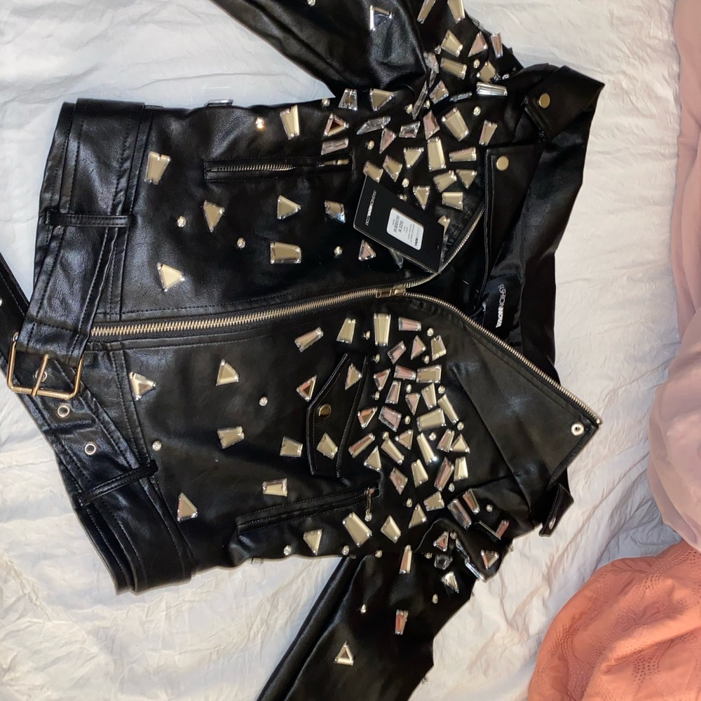 Shattered glass shoulder jacket